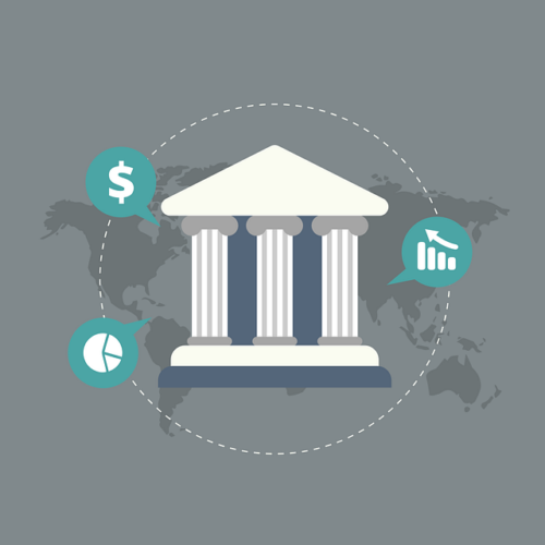 graphic of a bank